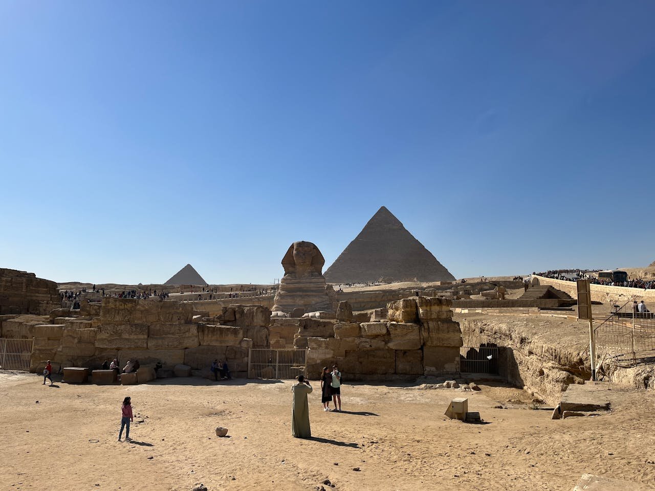 People Standing Near Great Sphinx of Giza